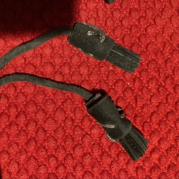 SOREL Sz 9.5 Farah Black Suede Ankle Tassels Pull On Booties - Picture 9 of 10